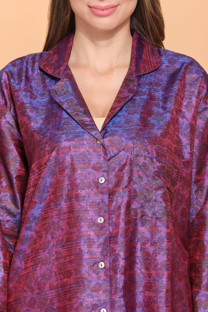Recycled Silk Sari Nightshirt 032