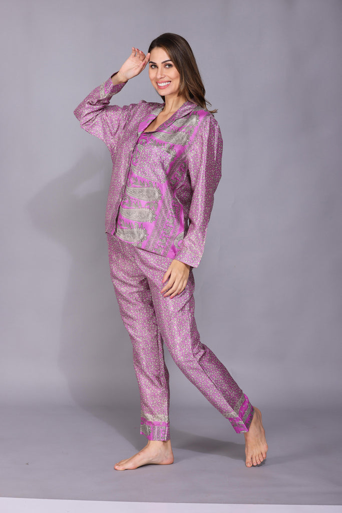 Recycled Silk Sari Pyjamas 019