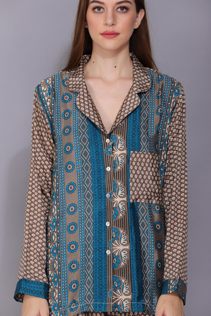Recycled Silk Sari Pyjamas 045