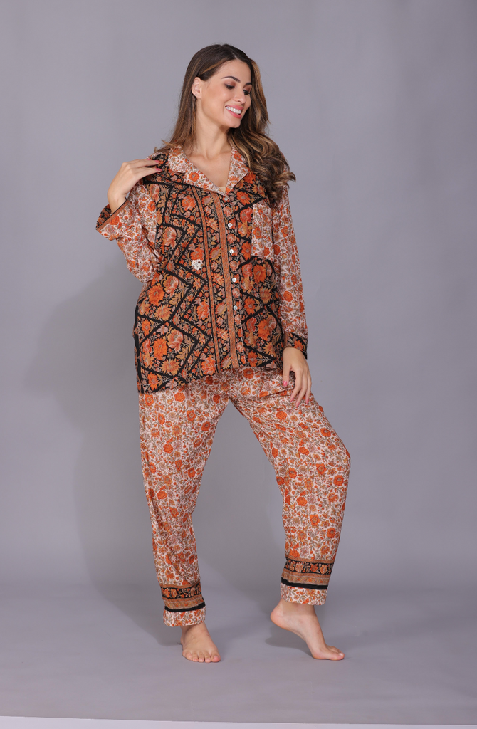 Recycled Silk Sari Pyjamas 026