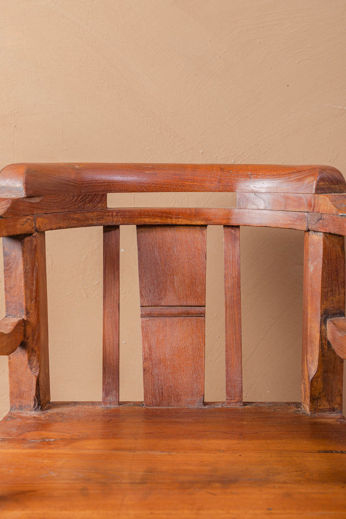 Vintage Wooden Gandhi Arm-Chair