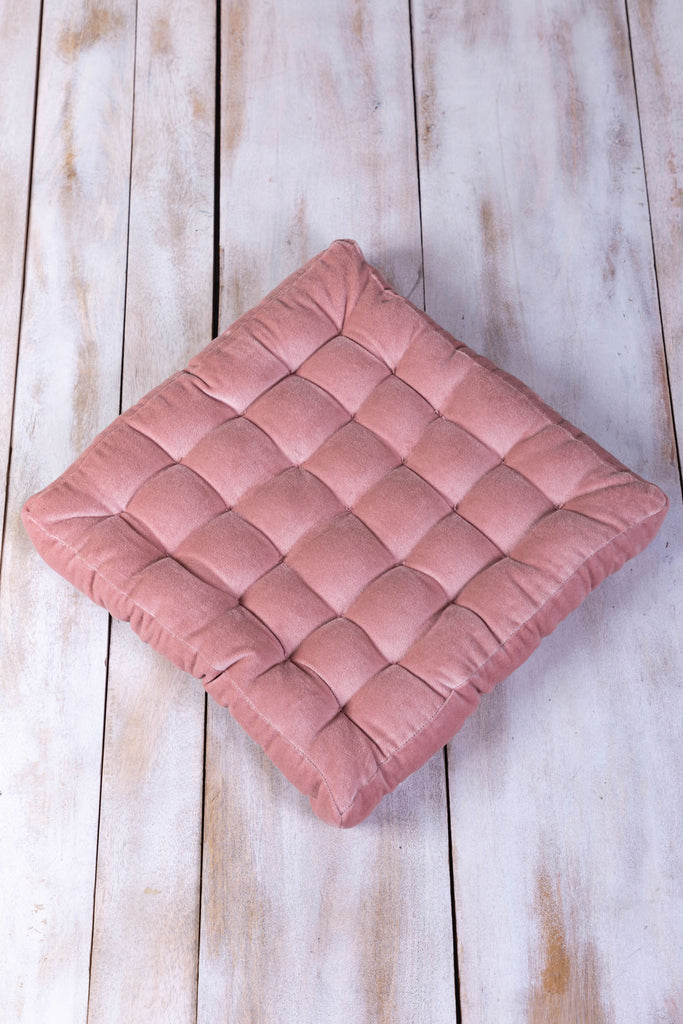 Baby Pink Velvet Seat Pad