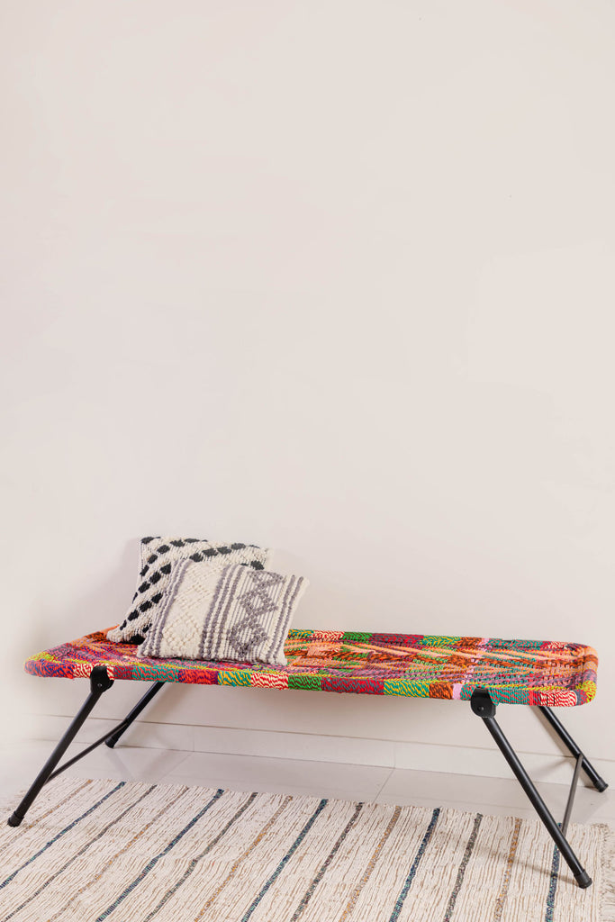 Recycled Cotton Hand Strapped Muticolour Day Bed