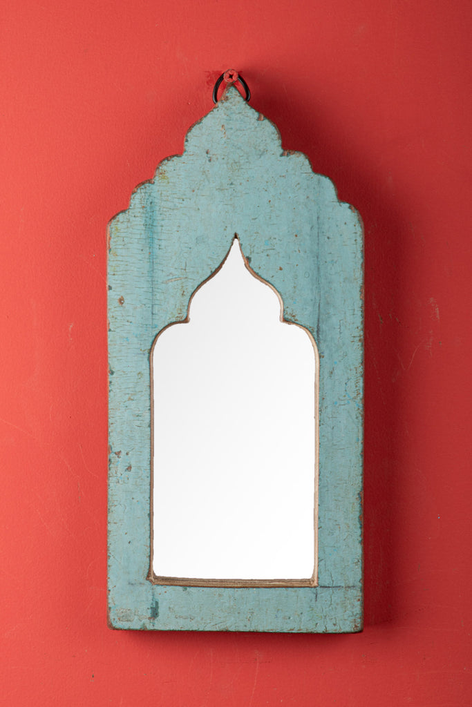 Vintage Arched Wooden Mirror -184