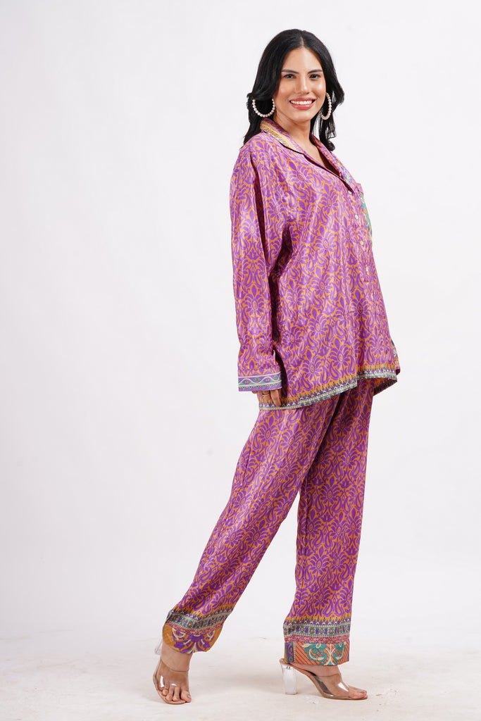 Recycled Silk Sari Pyjamas (Medium/Large) 252