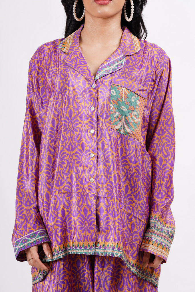 Recycled Silk Sari Pyjamas (Medium/Large) 252