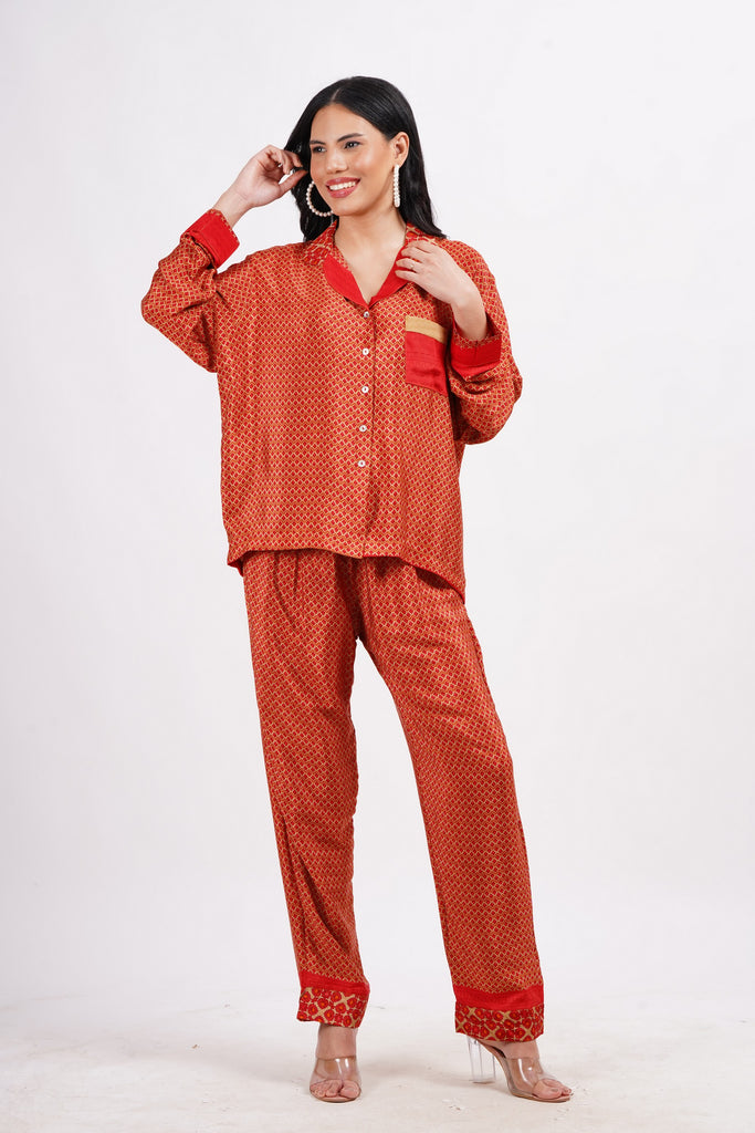 Recycled Silk Sari Pyjamas (Small / Medium)111