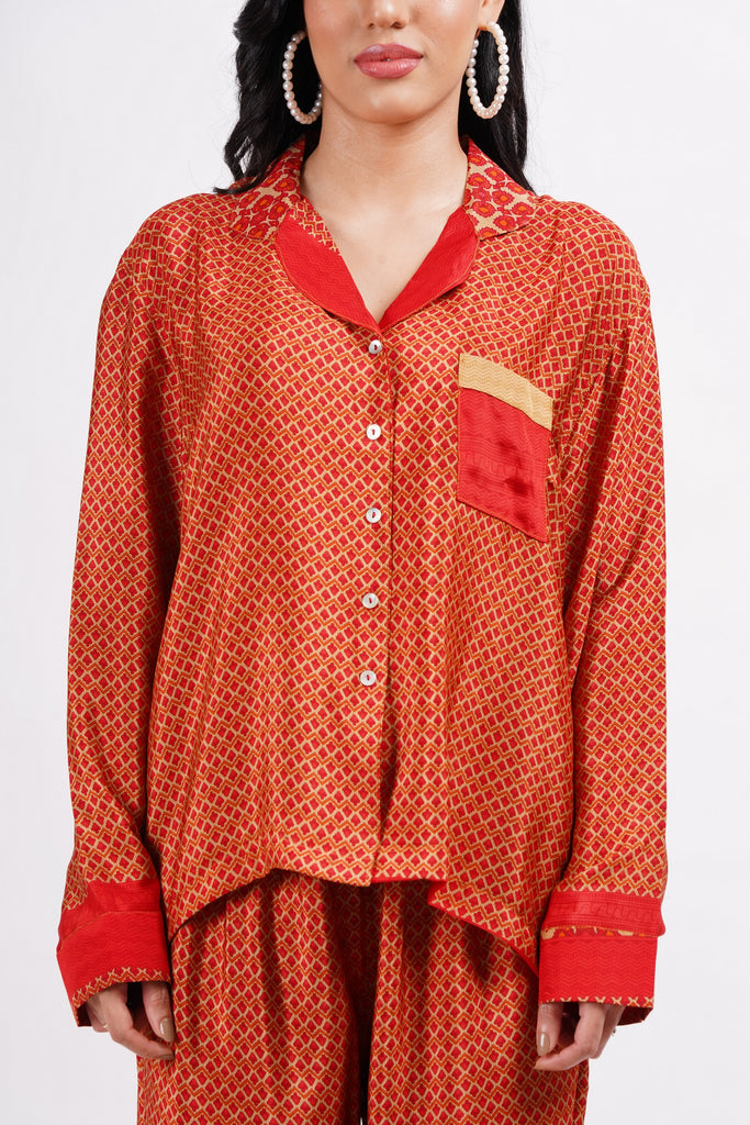 Recycled Silk Sari Pyjamas (Small / Medium)111