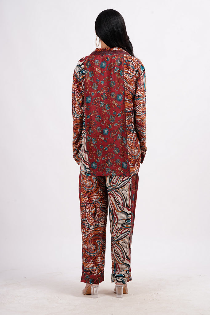 Recycled Silk Sari Pyjamas (Medium/Large) 268