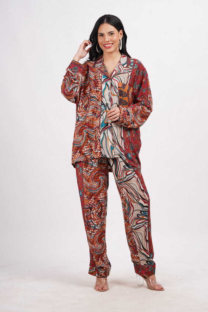 Recycled Silk Sari Pyjamas (Medium/Large) 268