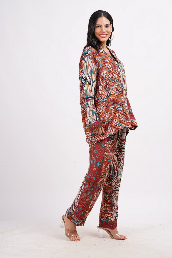 Recycled Silk Sari Pyjamas (Medium/Large) 268
