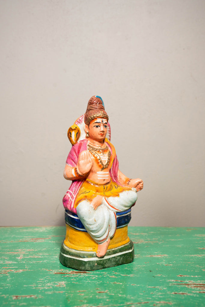 Vintage Terracotta Indian Sacred God - 112 - W:15cm D:9cm H:26cm