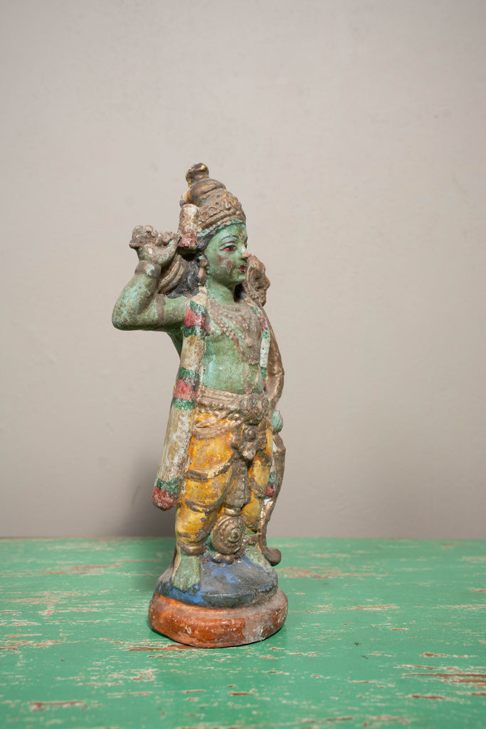 Vintage Terracotta Indian Sacred God - 110 - W:14cm D:8cm H:29cm