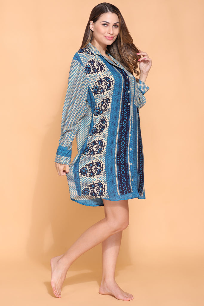 Recycled Silk Sari Nightshirt 039