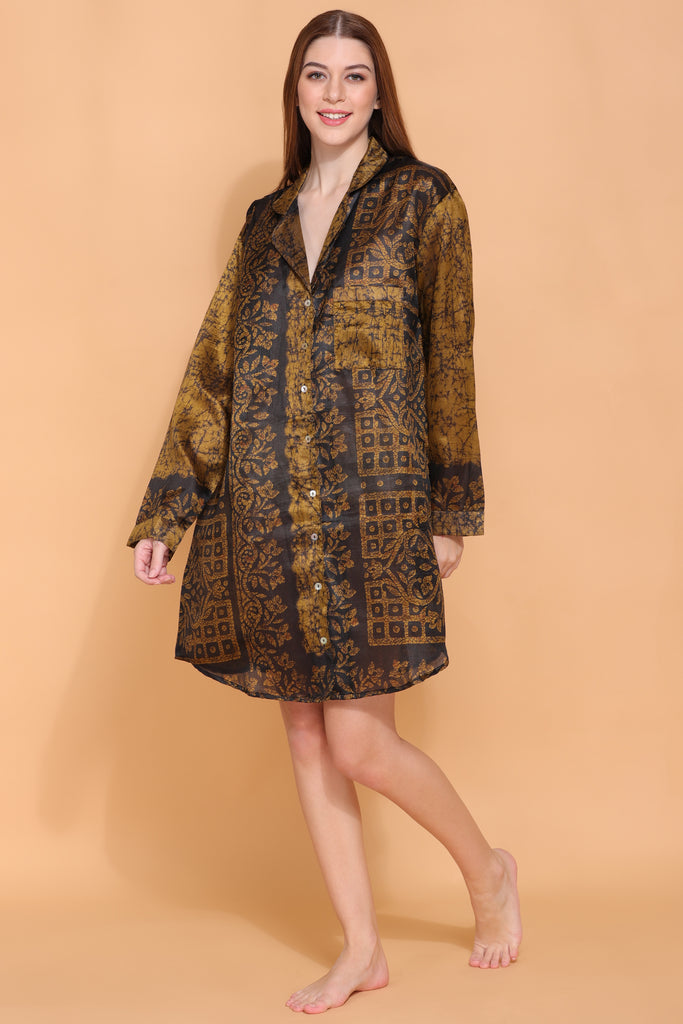 Recycled Silk Sari Nightshirt 047