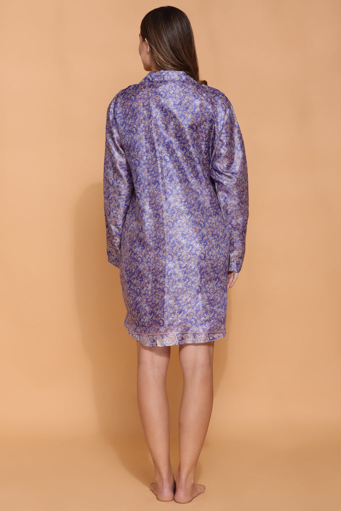 Recycled Silk Sari Nightshirt 042
