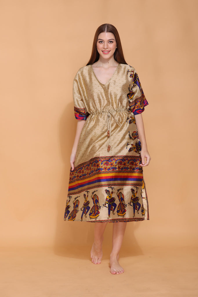 Recycled Silk Sari Kaftan 003