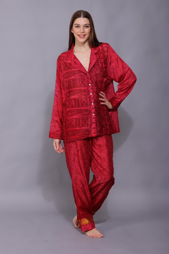 Recycled Silk Sari Pyjamas 032
