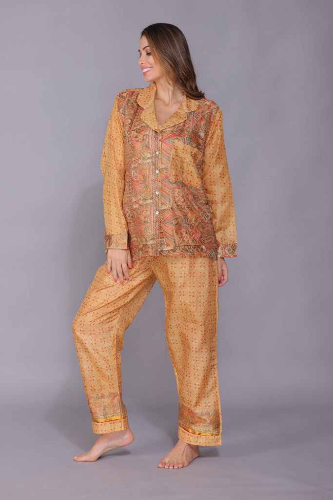 Recycled Silk Sari Pyjamas 039