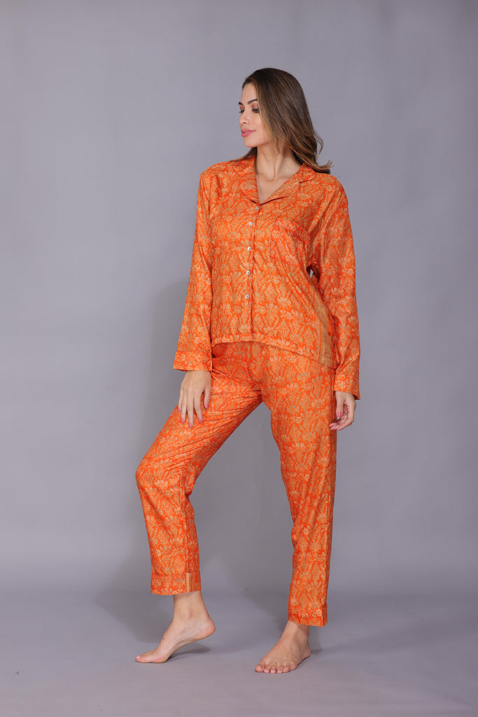 Recycled Silk Sari Pyjamas 022