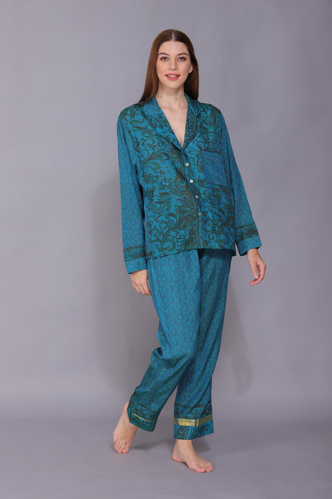Recycled Silk Sari Pyjamas 017