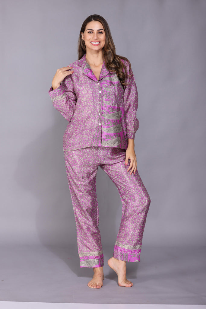 Recycled Silk Sari Pyjamas 019