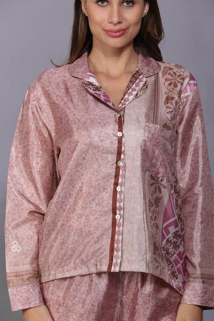 Recycled Silk Sari Pyjamas 021