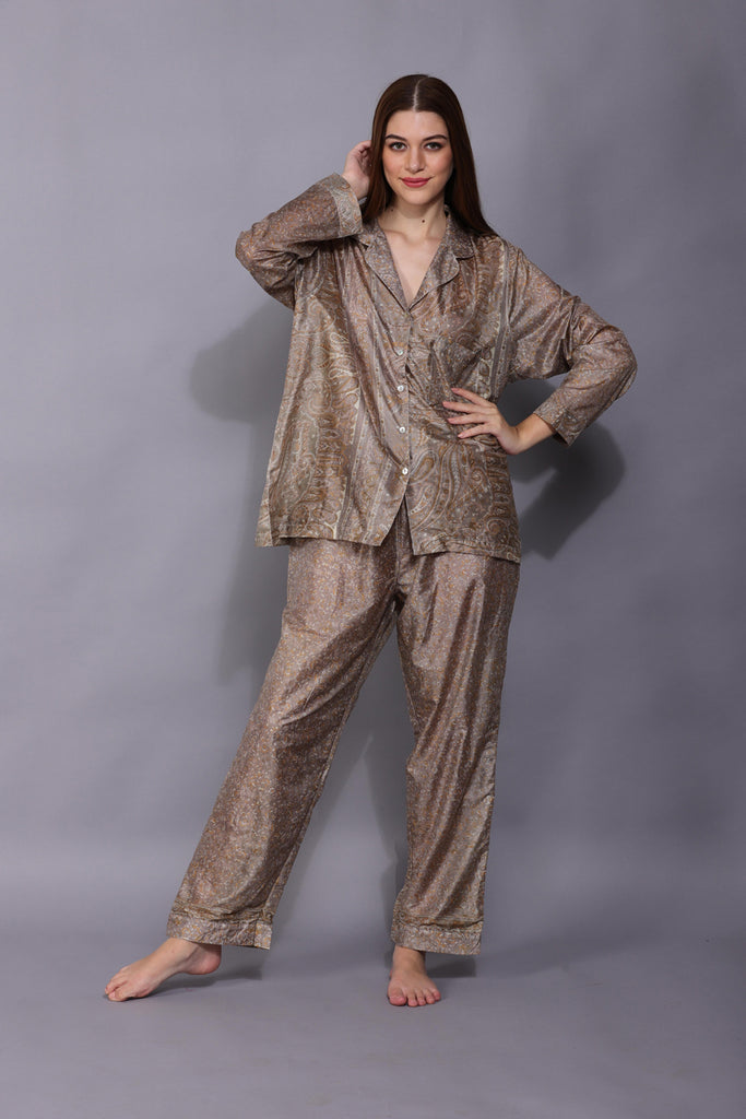 Recycled Silk Sari Pyjamas 041