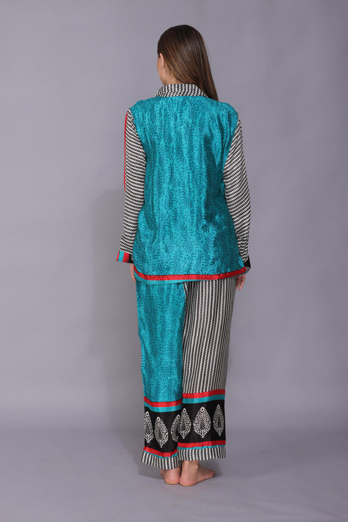 Recycled Silk Sari Pyjamas 047