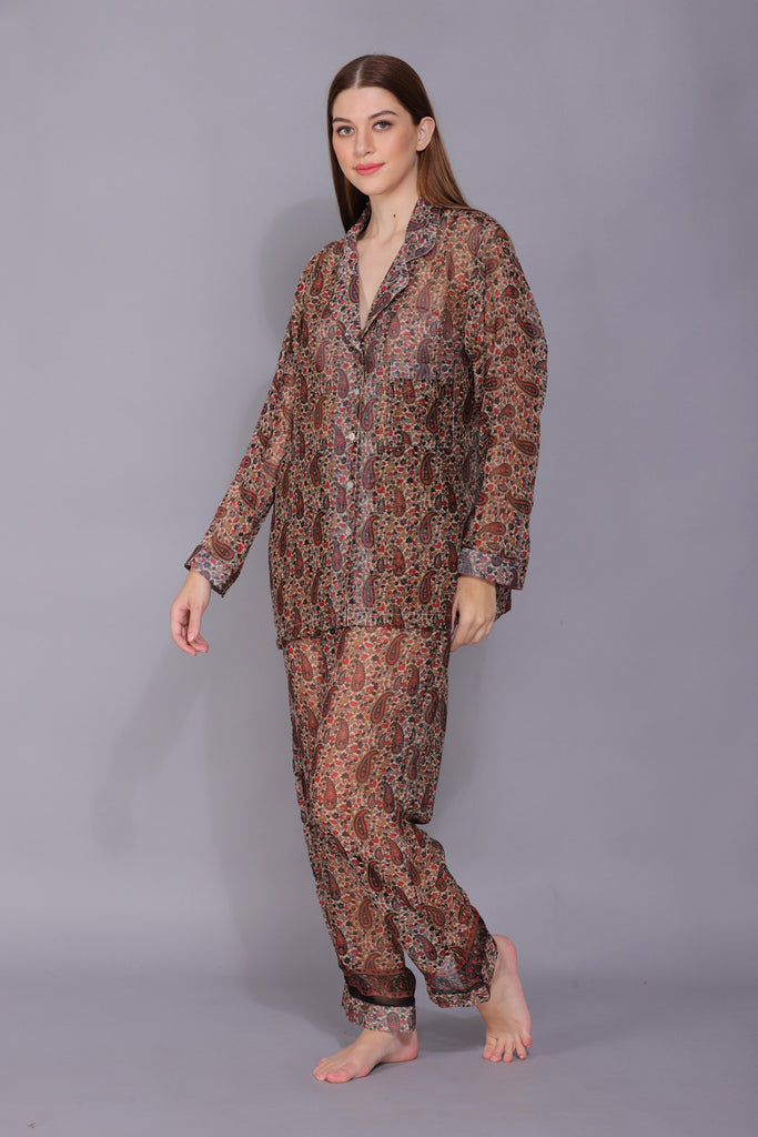 Recycled Silk Sari Pyjamas 044