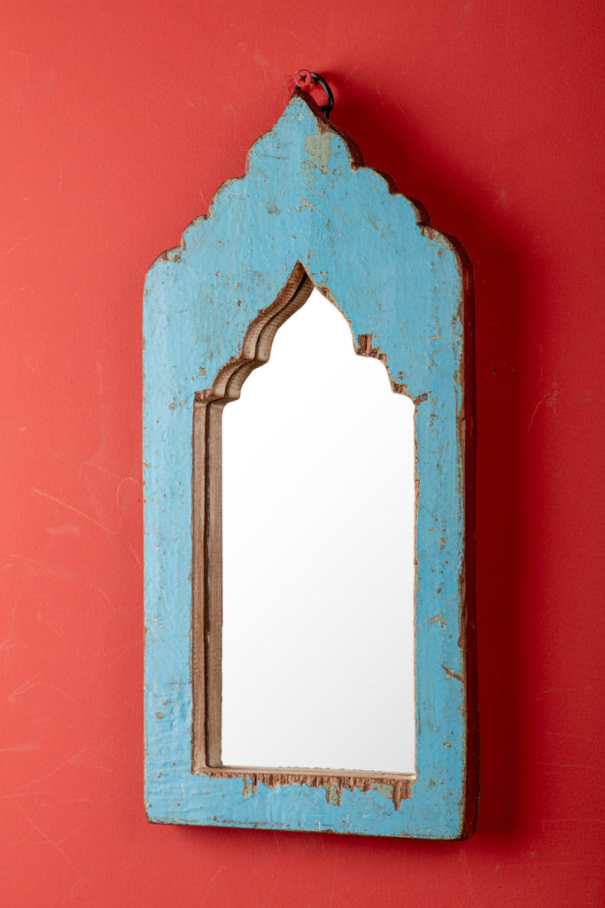 Vintage Arched Wooden Mirror -168