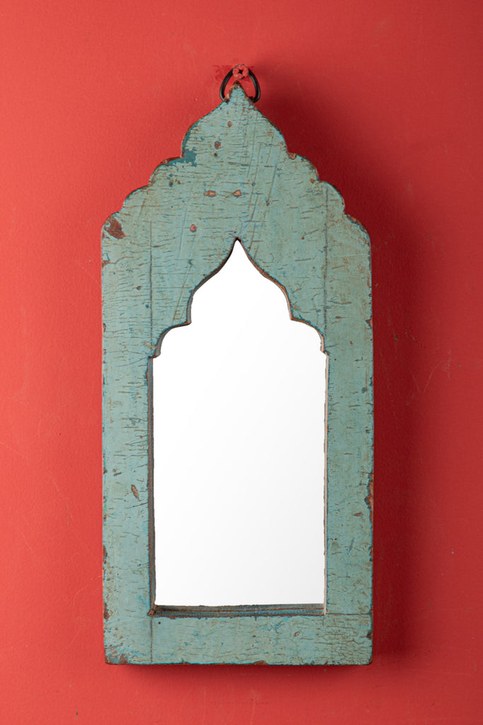 Vintage Arched Wooden Mirror -180