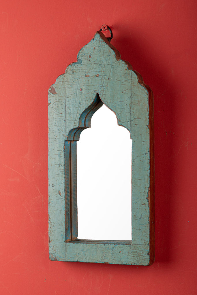 Vintage Arched Wooden Mirror -180