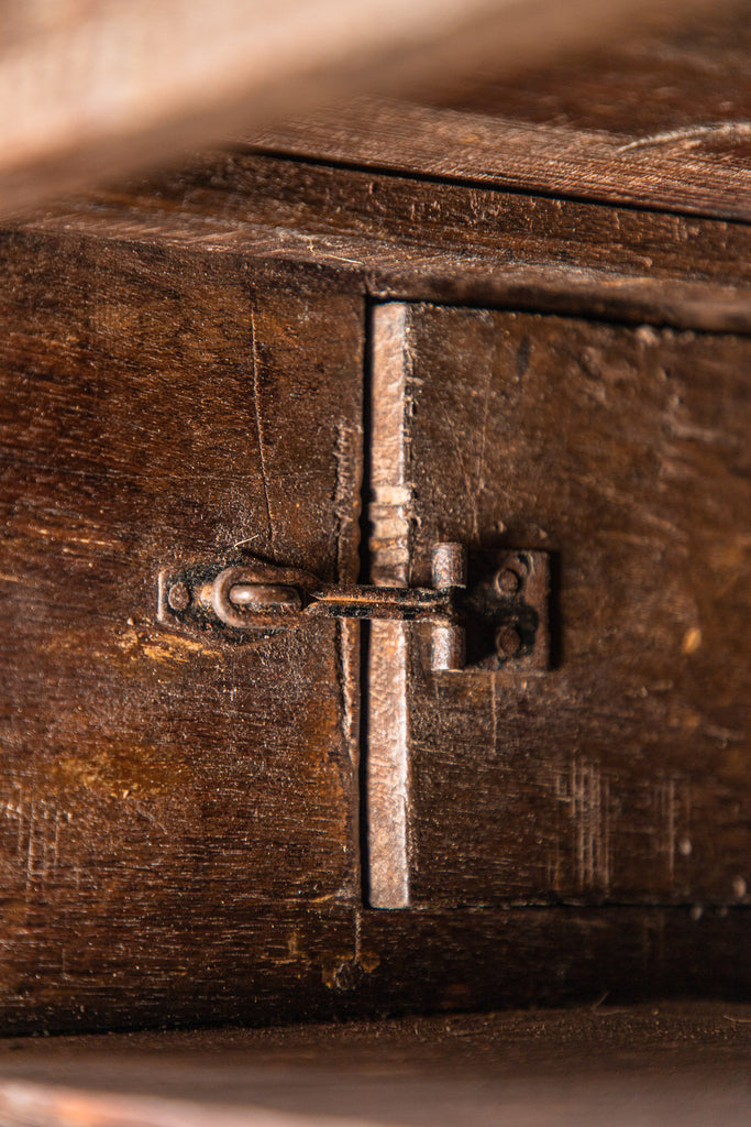 Vintage Hand Carved Damchia Chest