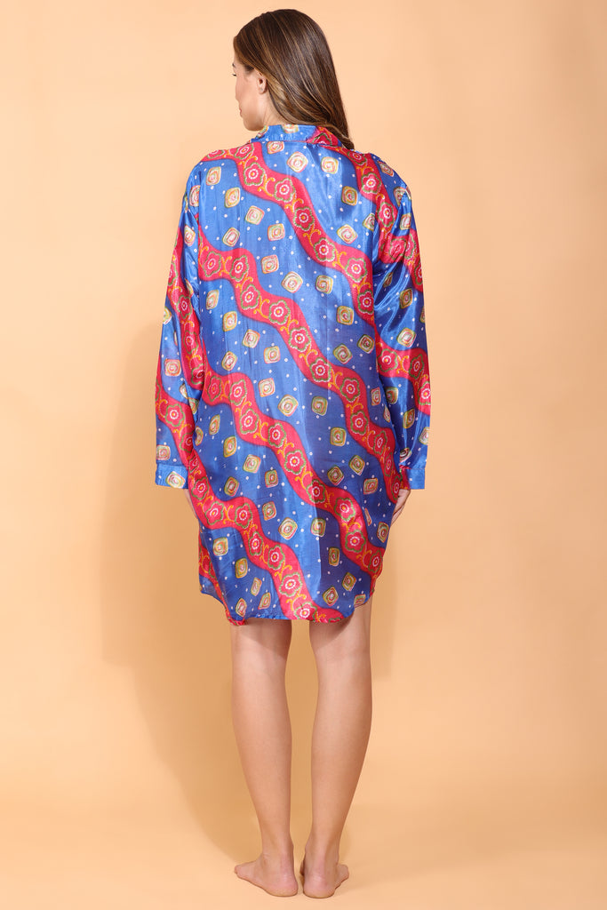 Recycled Silk Sari Nightshirt 043