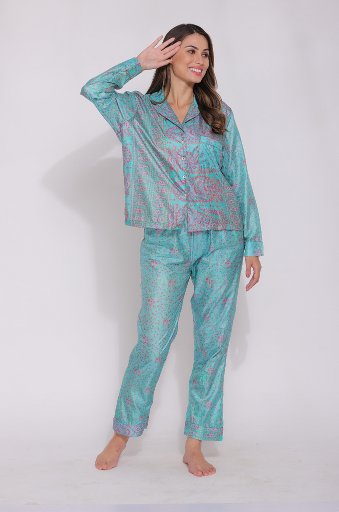 Recycled Silk Sari Pyjamas 001