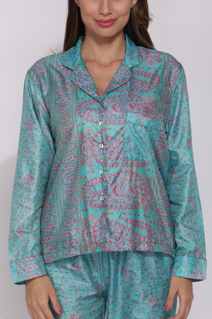 Recycled Silk Sari Pyjamas 001
