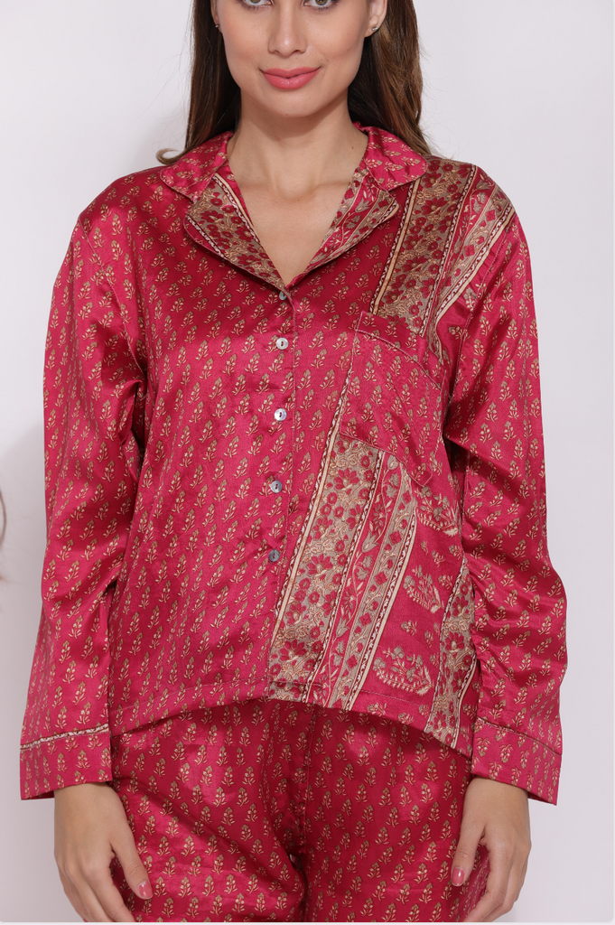 Recycled Silk Sari Pyjamas 009