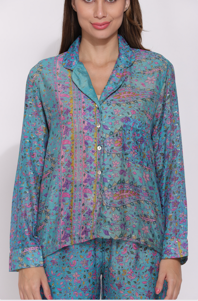 Recycled Silk Sari Pyjamas 002
