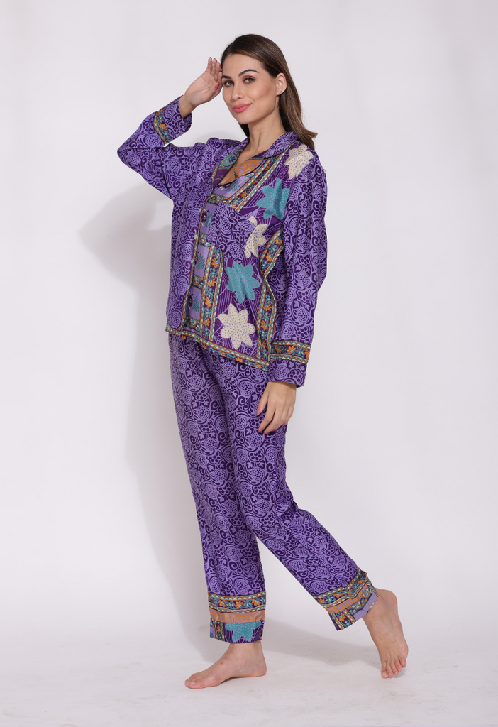 Recycled Silk Sari Pyjamas 013