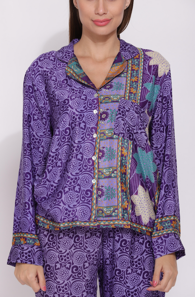Recycled Silk Sari Pyjamas 013