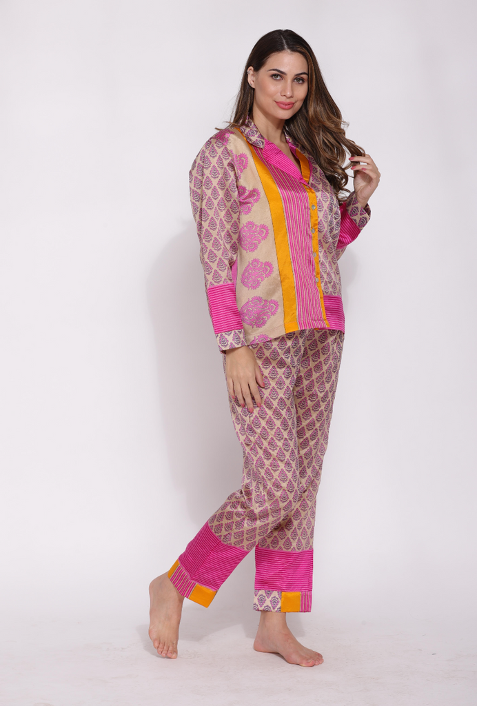 Recycled Silk Sari Pyjamas 008
