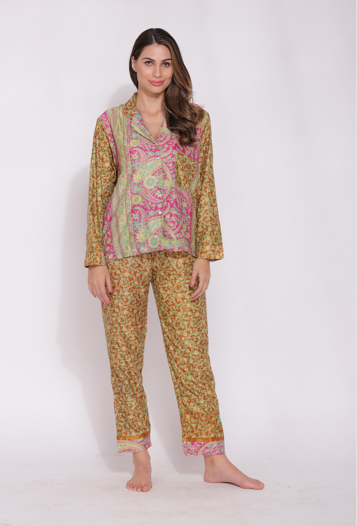 Recycled Silk Sari Pyjamas 014