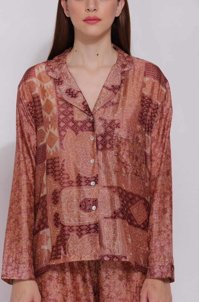 Recycled Silk Sari Pyjamas 011