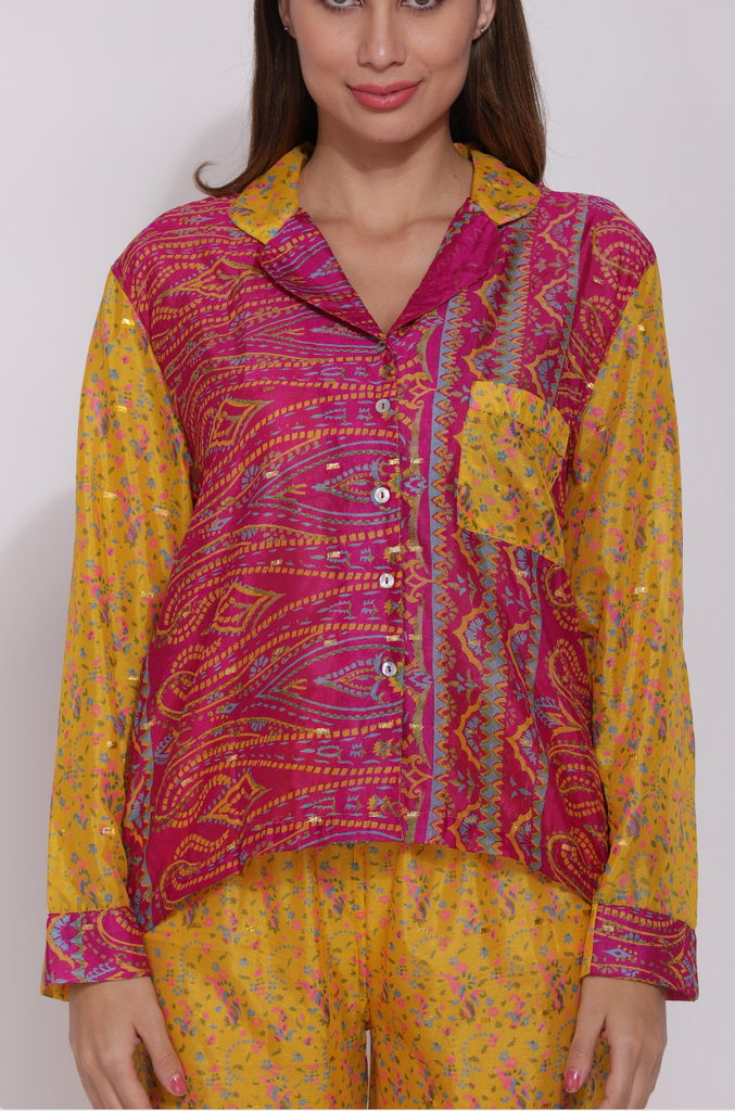 Recycled Silk Sari Pyjamas 010
