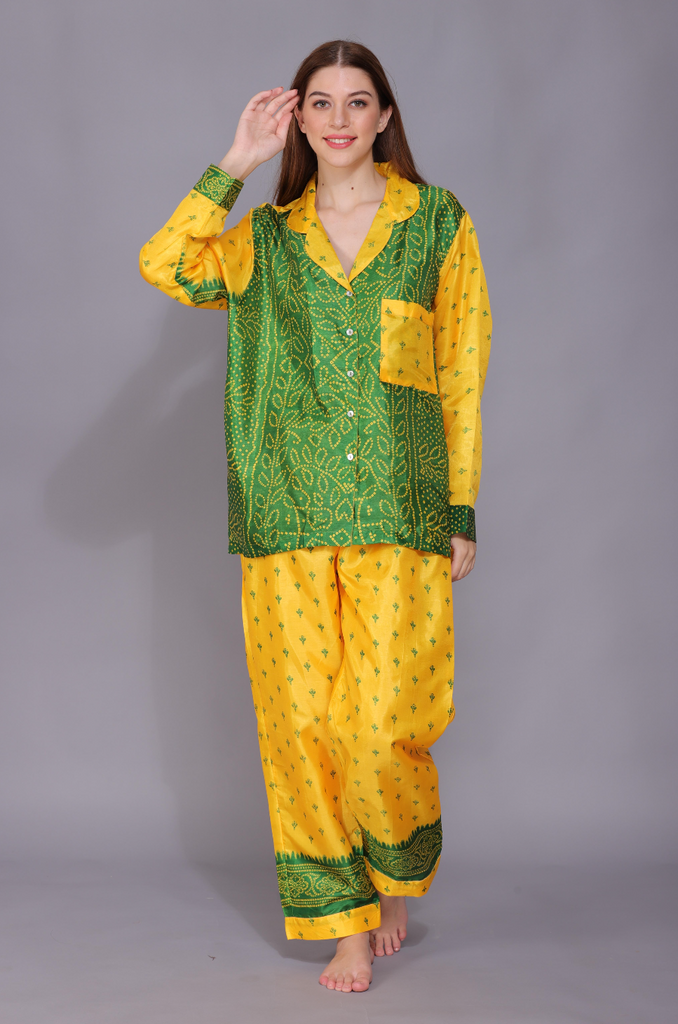 Recycled Silk Sari Pyjamas 034