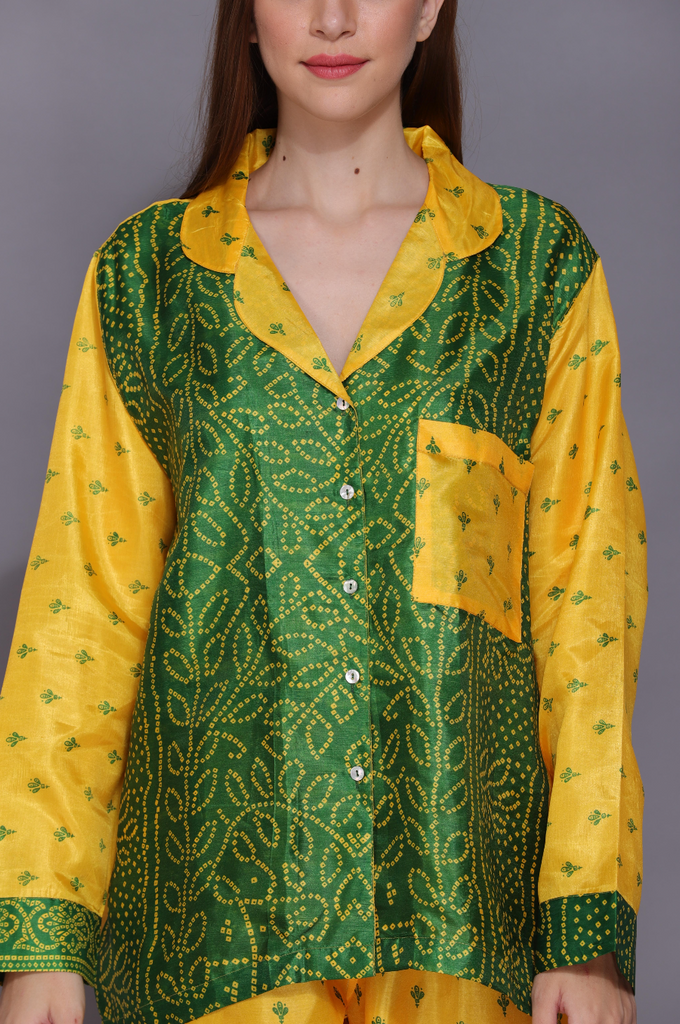Recycled Silk Sari Pyjamas 034