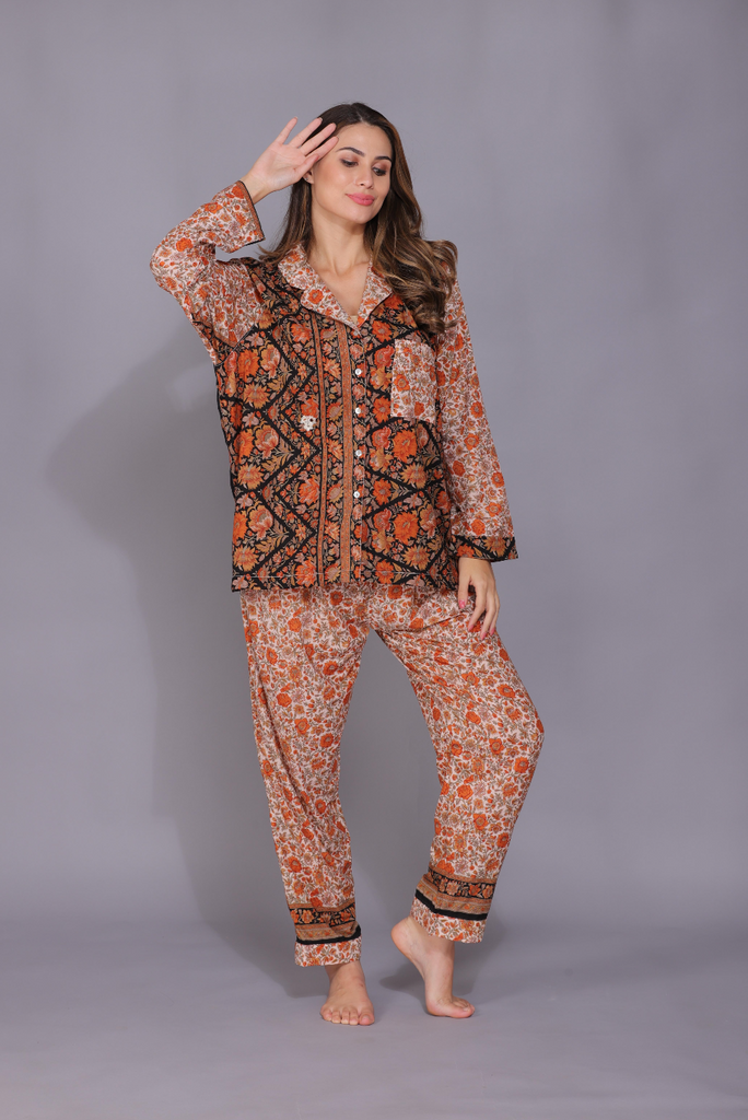 Recycled Silk Sari Pyjamas 026