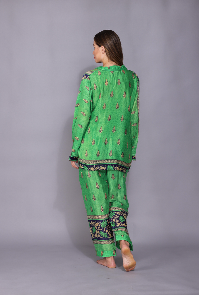 Recycled Silk Sari Pyjamas 028