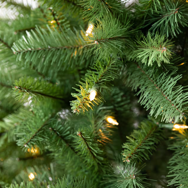 6ft. Pre-Lit Windham Spruce Artificial Christmas Tree, Warm White LED Lights